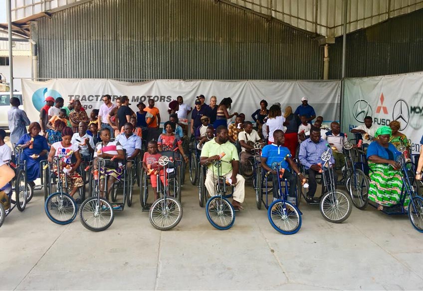 Action Phare - Distribution annuelle de tricycles aux personnes handicapés Action Phare - Distribution annuelle de tricycles aux personnes handicapés