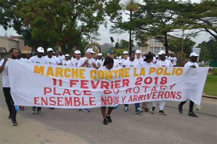 Les CLUBS de Pointe Noire mobilisés contre la Polio Les CLUBS de Pointe Noire mobilisés contre la Polio